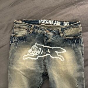 Icecream Men's running dog Distressed Jeans